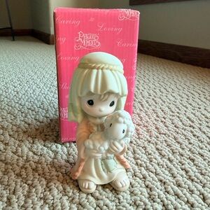 Precious Moments "Said the Little Lamb to the Shepherd Boy"